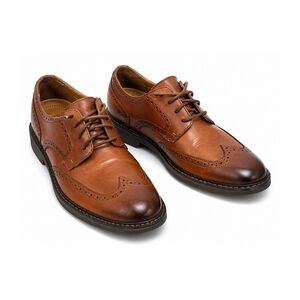 Vionic Men's Brown Leather Oxford Wingtip Dress Shoes 555BRUNO/VSM022 Size 9
